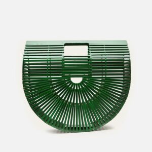 PREORDER Bamboo Crescent Bag - Medium Green