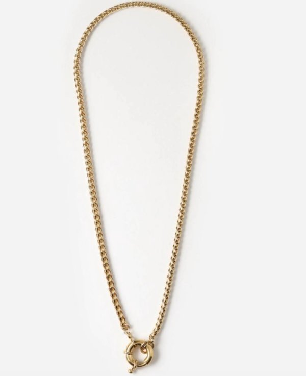 Orelia - Chunky Rope Chain T-Bar Necklace
