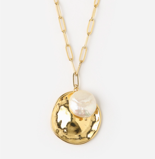 Orelia - Coin And Pearl Necklace