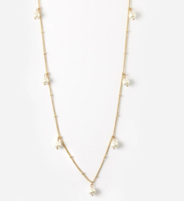 Orelia - Pearl Drop Long Necklace