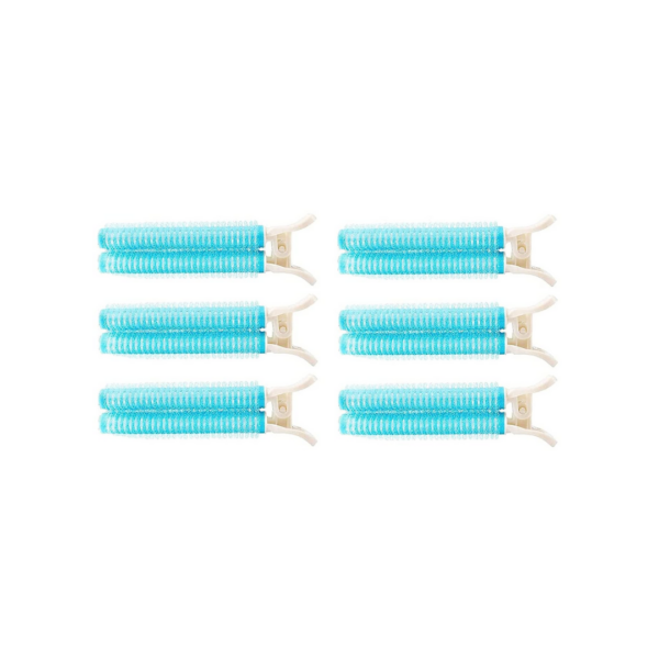 Blue volumizing Hair roller clips